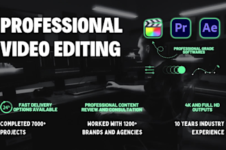 do professional corporate video editing and post production