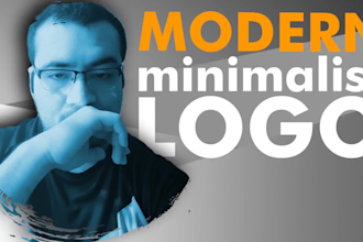 create a sleek and modern minimalist logo design for your brand identity