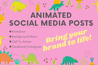 create animated social media posts