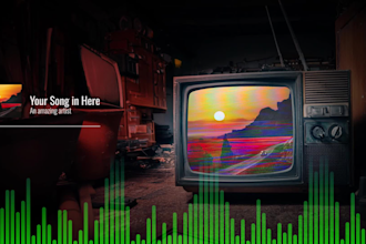 create a looped music visualizer