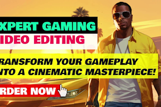 edit gaming video for youtube, tiktok and more