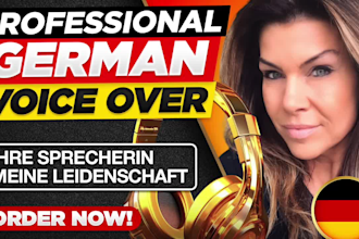 record a professional german female voice over