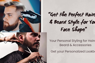 suggest the perfect haircut, hairstyle and beard style for your face shape