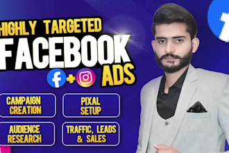 run facebook ads, marketing, fb ads campaign,fb advertising, instagram ad