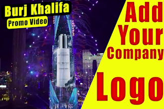 replace your logo on burj khalifa tower for promote your business