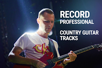 record country electric guitar solos and rhythm tracks