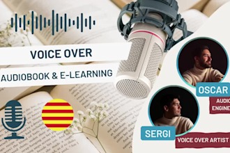 male voice over audiobook and elearning catalan or spanish