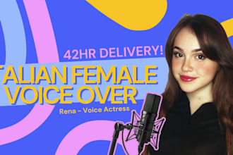 record an italian female voice over