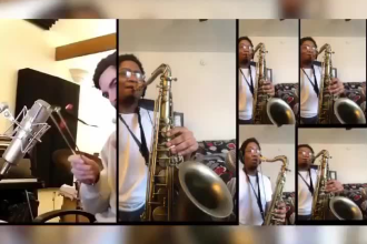 record saxophone harmonies and backgrounds for your project