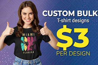 design bulk t shirt design and graphic t shirt for pod
