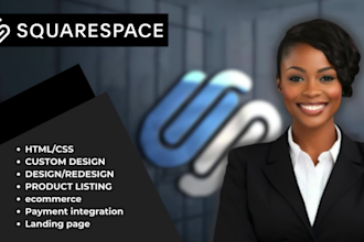 design, redesign and build squarespace for your website development