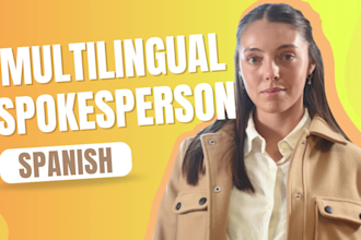 be an authentic spokesperson video or ugc video creator in spanish