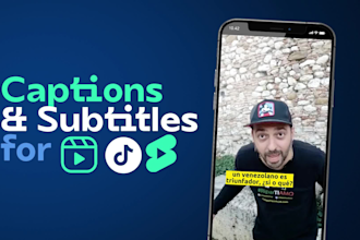 add captions to your tiktoks, reels or youtube shorts