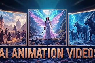 make ai animation story, ai history videos, ai video art, ai tiktok reels