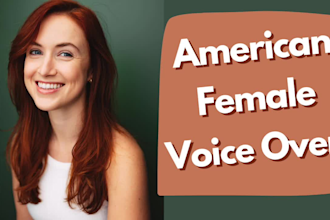 record an american female voiceover