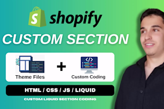 code a custom shopify liquid section for your theme
