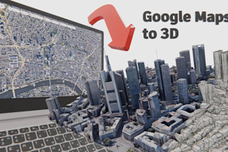 provide 3d google maps data and animations