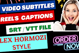 add subtitles, captions, srt, transcribe and edit video