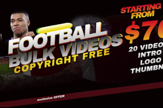 do 20,40,60 monetizable football videos