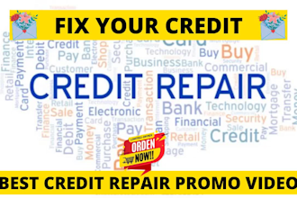 do credit repair video or credit fixing service promo video