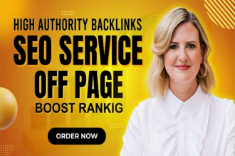 do monthly off page SEO service with high authority white hat backlinks