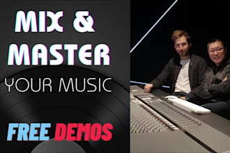 provide you with professional mix and mastering