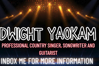 sing original lyrics and melody in authentic country bluegrass style