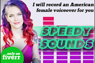 record professional american female voiceover