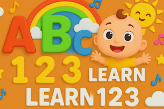 create fast viral kids learning videos for youtube animation for kids