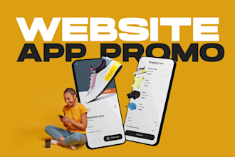 create amazing website promo and app promo video