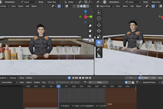 make a 3d humanoid character