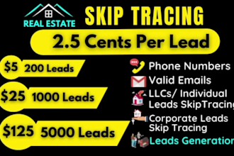 do real estate skip tracing and llc skip tracing in bulk