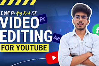 do professional video editing for youtube as a video editor