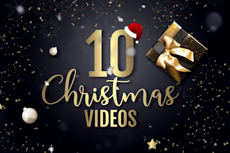 create 10 new year holiday videos