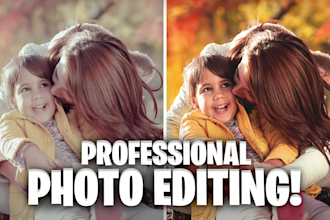 do professional photo editing in lightroom and photoshop