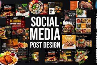 create editable social media post for instagram, linkedin and facebook