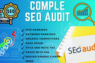 do website SEO audit report, keyword research, and competitor analysis