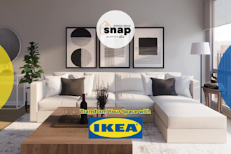 do room interior design from ikea with plan, renderings, shoplist