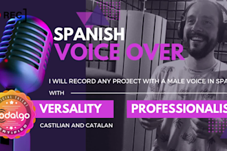 record your project with a masculine voice in spanish
