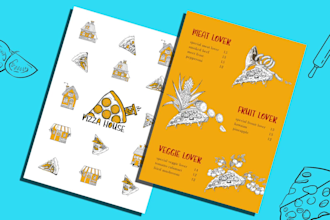 design restaurant and food menu and price list