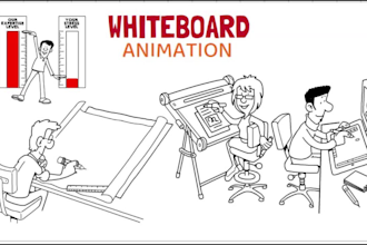 do colored custom whiteboard animations doodle explainer video