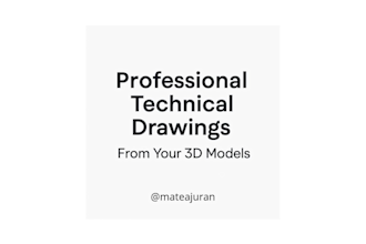 convert your 3d model into detailed 2d technical drawings