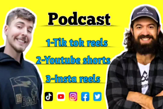 edit your podcast into short form video clips