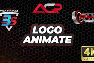 create costume amazing intro animation racing and car logo