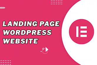 do wordpress website design and development, redesign revamp landing page