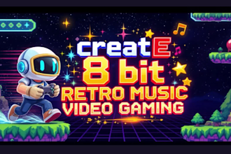 creat amazing 8 bit retro music video gaming
