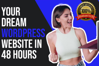 build your dream wordpress portfolio website in 48 hours