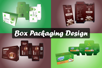 create custom product box packaging design