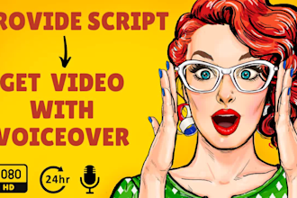 create professional video with voiceover from your script