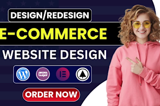 build wordpress ecommerce website design online store woodmart elementor pro